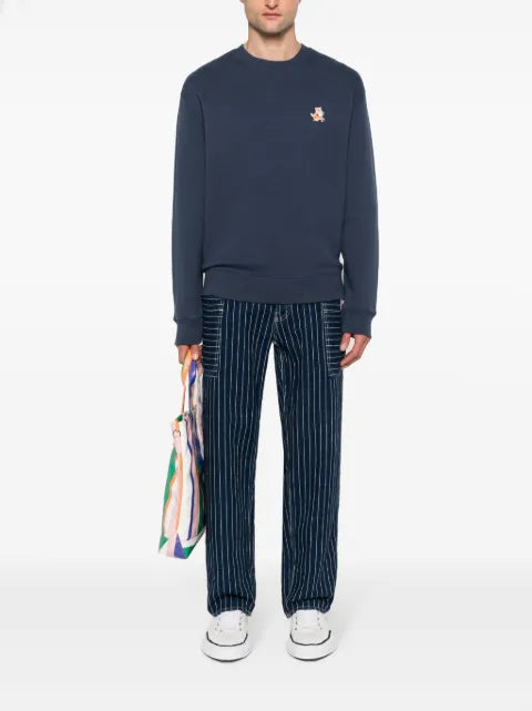 Maison Kitsuné Fox-motif cotton sweatshirt