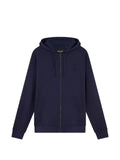 Lyle & Scott embroidered-logo zip-up hoodie
