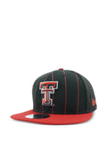 NEW ERA CAP 9FIFTY Texas Tech Red Raiders baseball cap with pinstripes