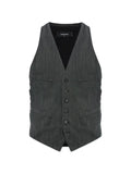 DSQUARED2 herringbone-pattern waistcoat