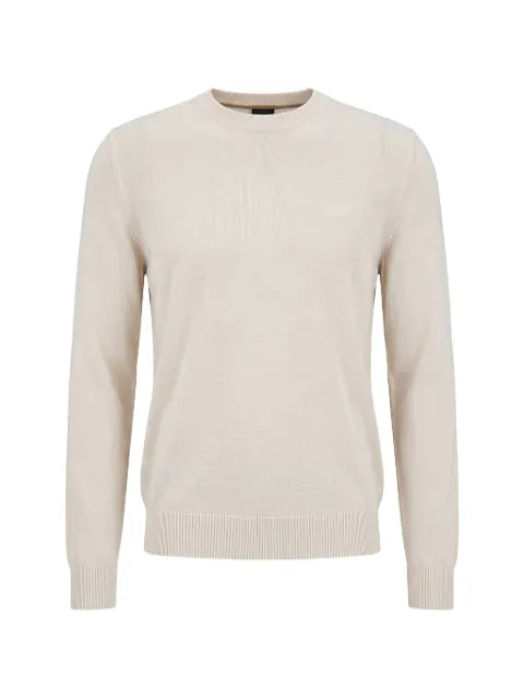 BOSS logo-embroidered crew-neck sweater
