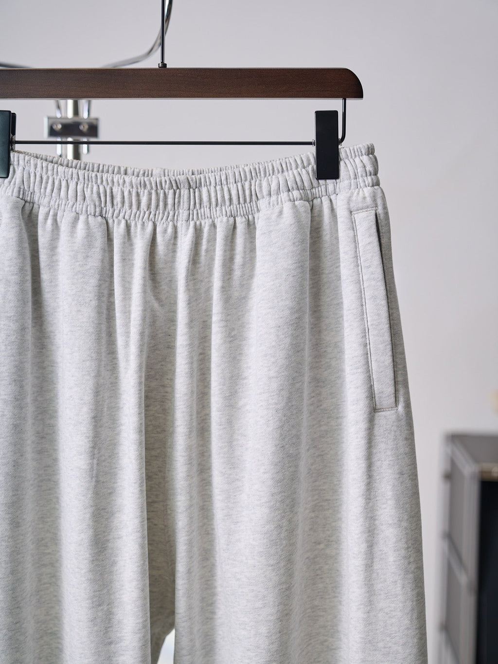 Acne Studios Heather Grey Wide‑Leg Sweatpants