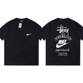 Stussy The Wide World Tribe T Shirt Loose Casual T-Shirts Same for Men and Women