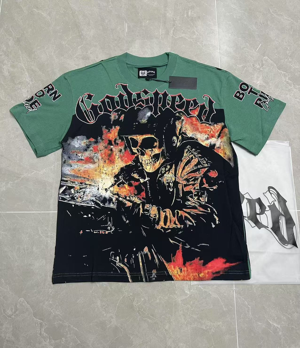 Godspeed Born to Ride Graphic T-Shirt