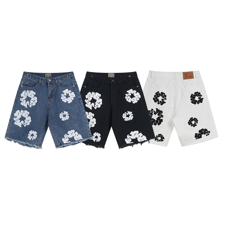 Denim Tears Short Jeans Blue/Black/White
