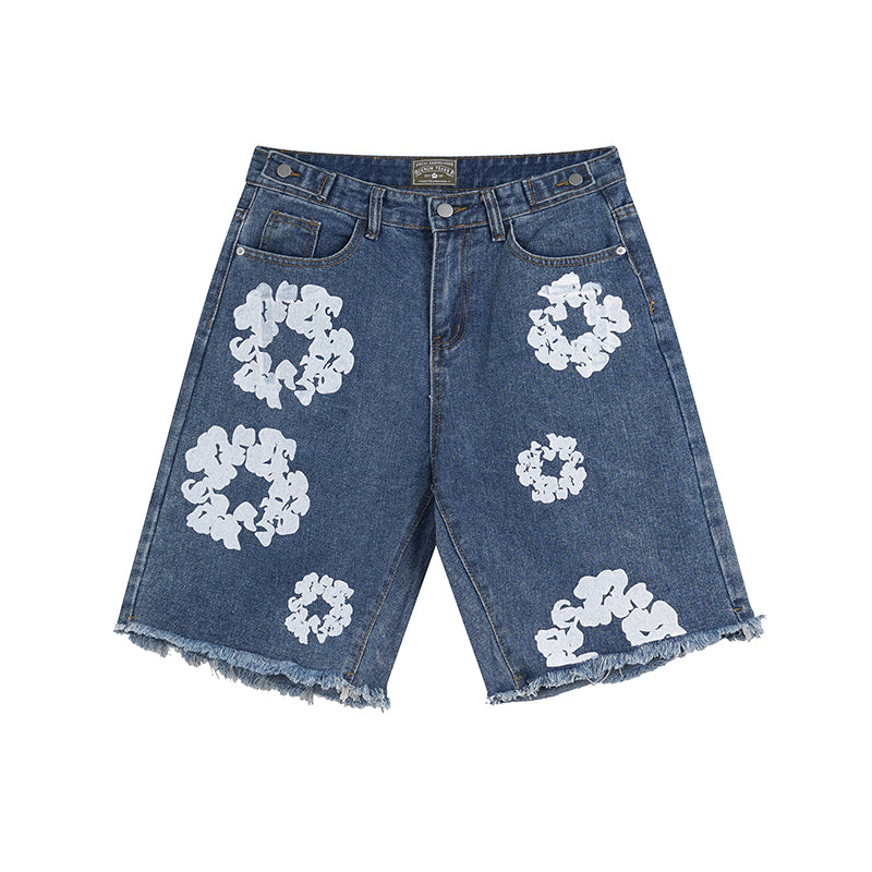 Denim Tears Short Jeans Blue/Black/White